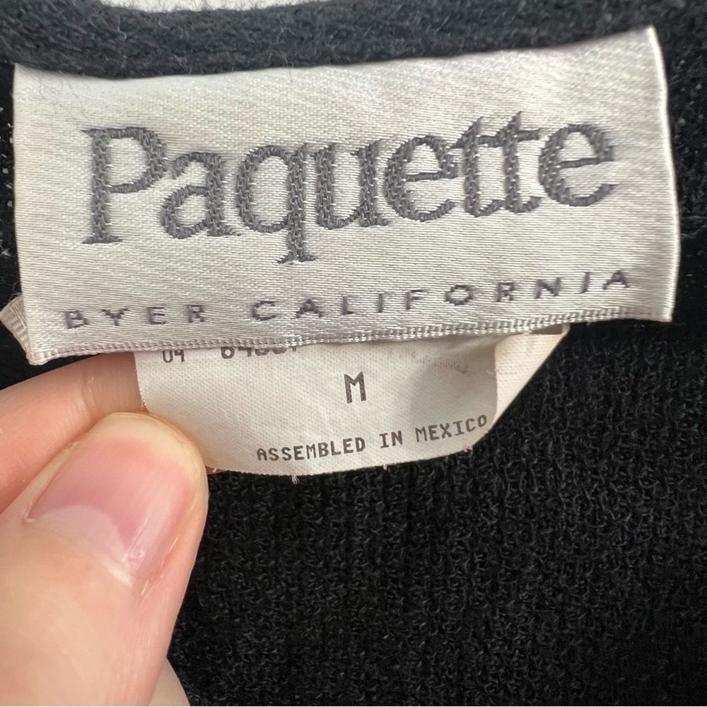 Paquette Byer California Flax Blend Vest Top Black size Medium - Picture 2 of 5